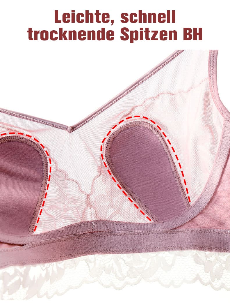 Leichte Spitze BH mit breitem Träger für heißen Sommer