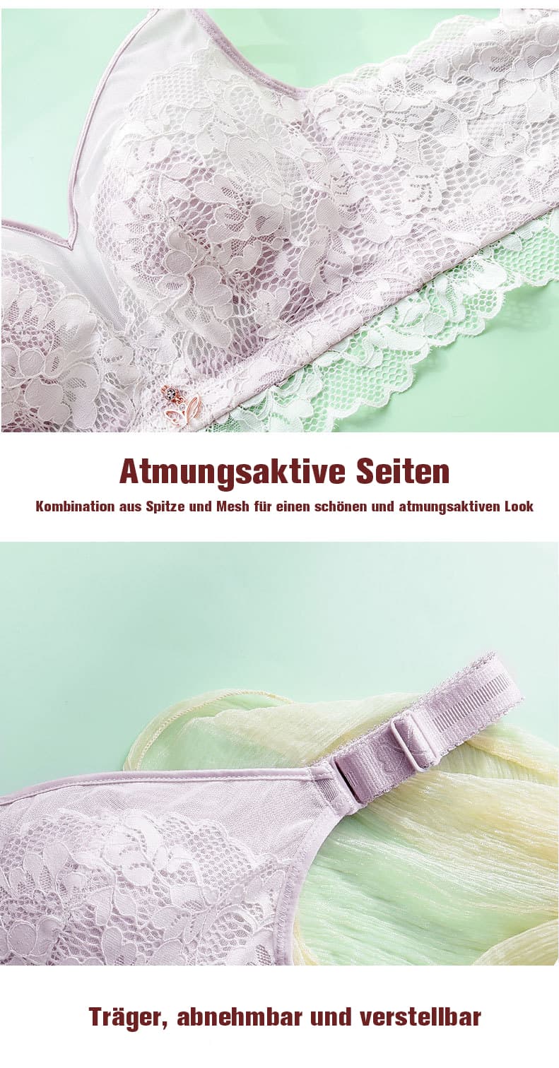 Leichte Spitze BH mit breitem Träger für heißen Sommer