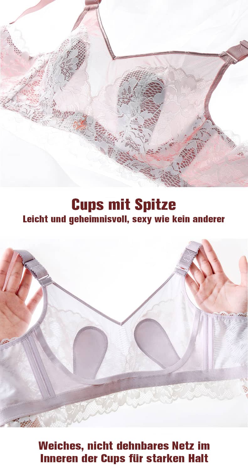 Leichte Spitze BH mit breitem Träger für heißen Sommer